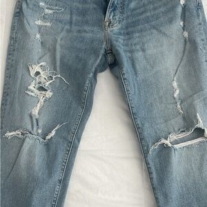 Distressed Light Blue Jeans